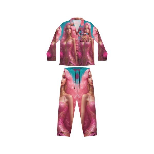 Women's Satin Pajamas Barbie Luxury LifeStyle Hazelglow 2024 01