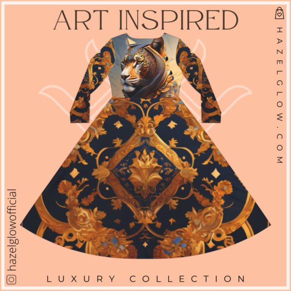 Women's Long Sleeve Dance Dress Luxury LifeStyle Collection Hazelglow 2024