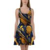 Skater Designer Print Dress Hazelglow D 001